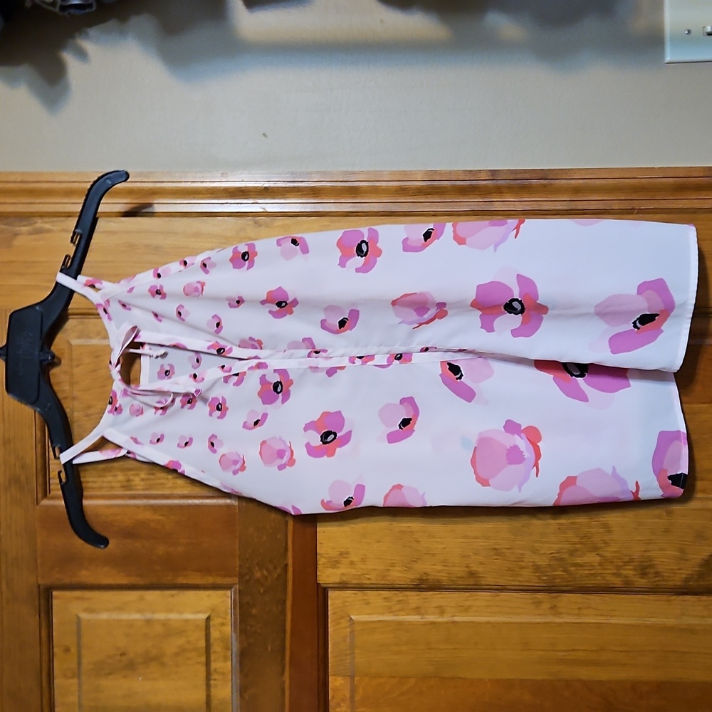 NWOT Cabi Pink Floating Poppies Halter Top - Picture 5 of 8